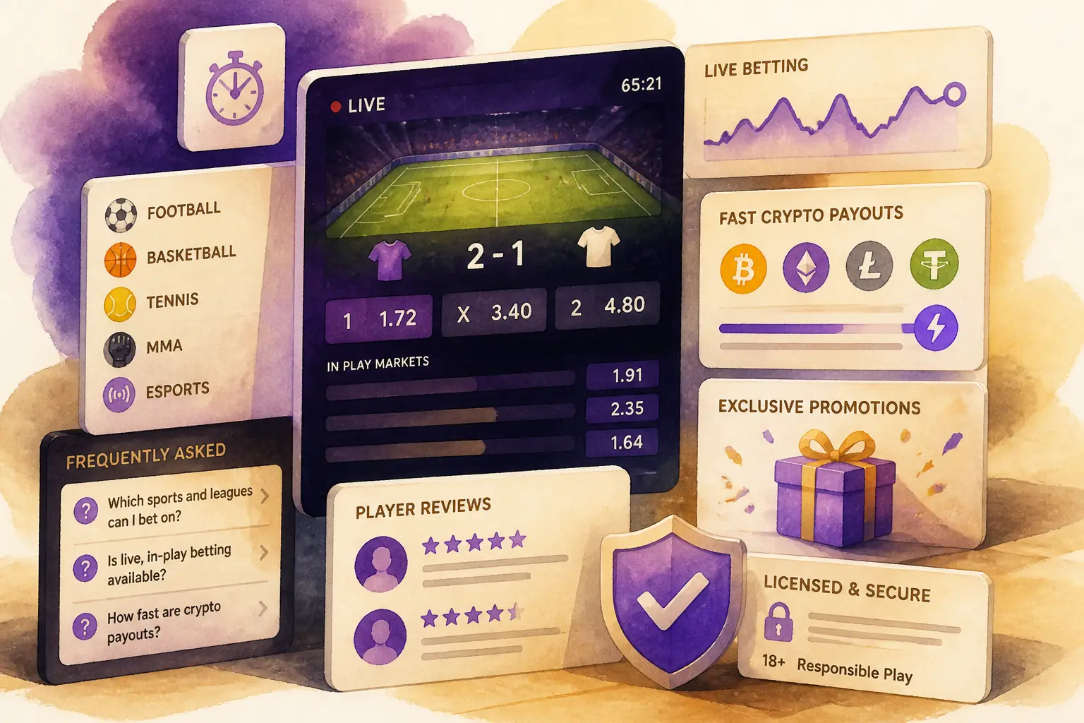 Shuffle Bet – sportfogadás kriptóval visual guide for Shuffle Casino